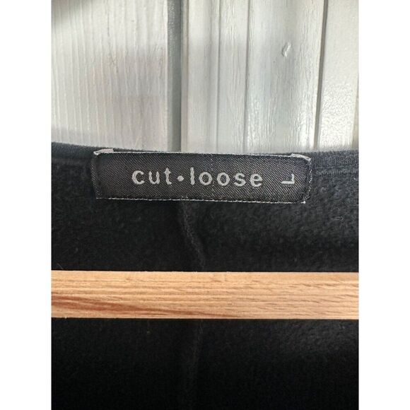 Cut Loose Women's Large Black Sweater Dress Pockets - Picture 2 of 5